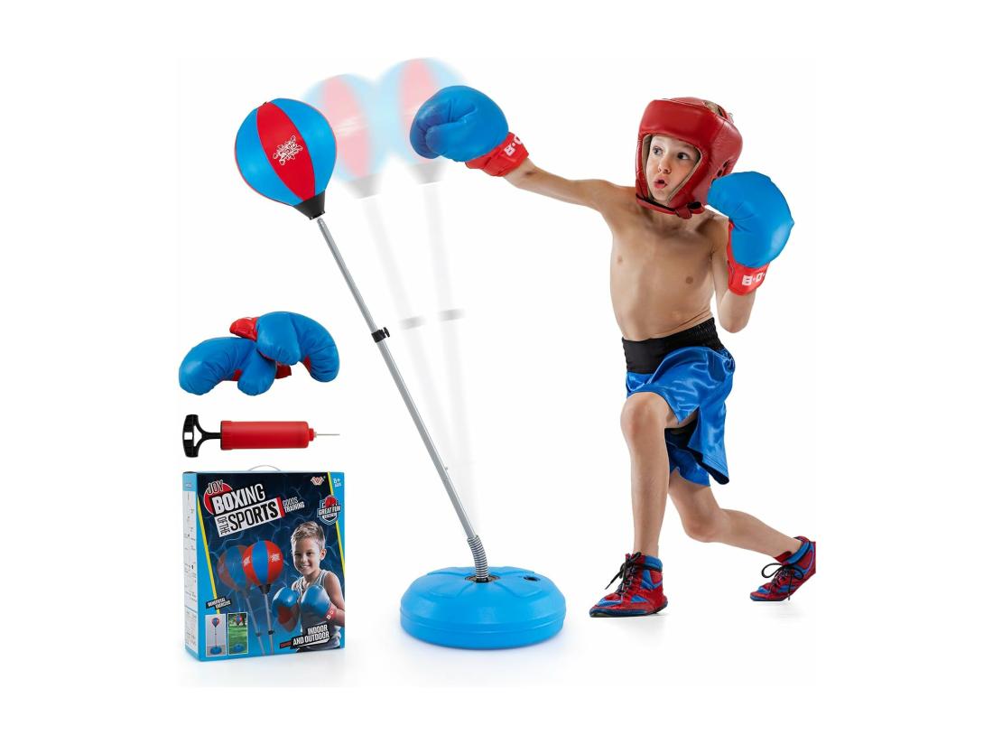 vente unique Punchingball sur Pied avec Hauteur Adjustable 120-154CM Sac de Frappe pour Enfants 8 Ans+ et Adultes pour Forme Physique et Relâcher la Pression (Bleu)