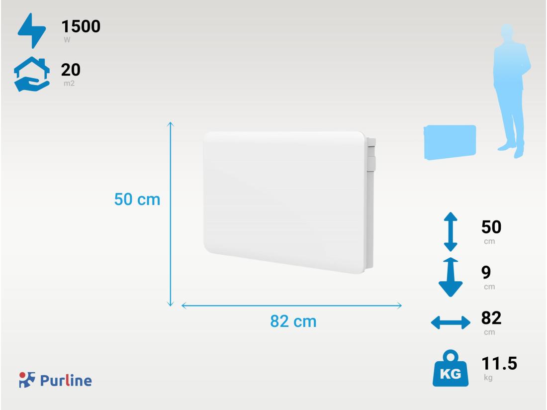 Vente Unique Radiateur à Inertie Avec Plaque Céramique Interne Avec Contrôle WIFI