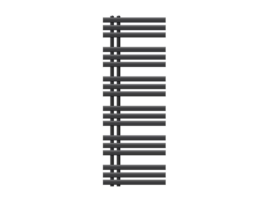 vente unique Radiateur chauffage bain sèche-serviettes Iron EM Design anthracite 500 x 1400 mm