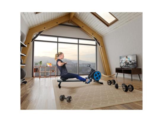 Vente Unique Rameur D'appartement Pliable ROWER ULTRA Résistance Magnétique Réglable 8 Niveaux Roue D'inertie 2 Kg