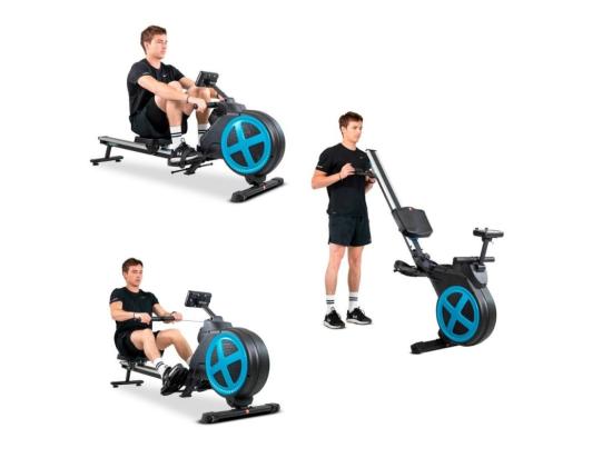vente unique Rameur d'appartement pliable ROWER ULTRA Résistance magnétique réglable 8 niveaux Roue d'inertie 2 kg