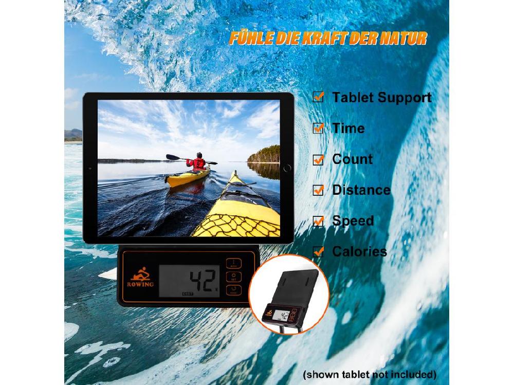 Vente Unique Rameur Magnétique Rameur Pliable Avec Système De Serrage Magnétique Moniteur LED (ne Comprend Pas Le PAD)