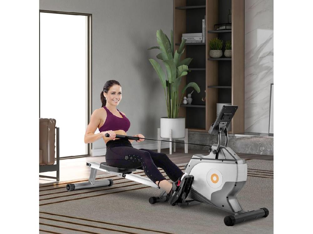 vente unique Rameur magnétique Rameur pliable avec système de serrage magnétique moniteur LED (ne comprend pas le PAD)