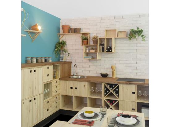 Vente Unique Range Bouteille En Pin 12 Bouteilles Dinamic