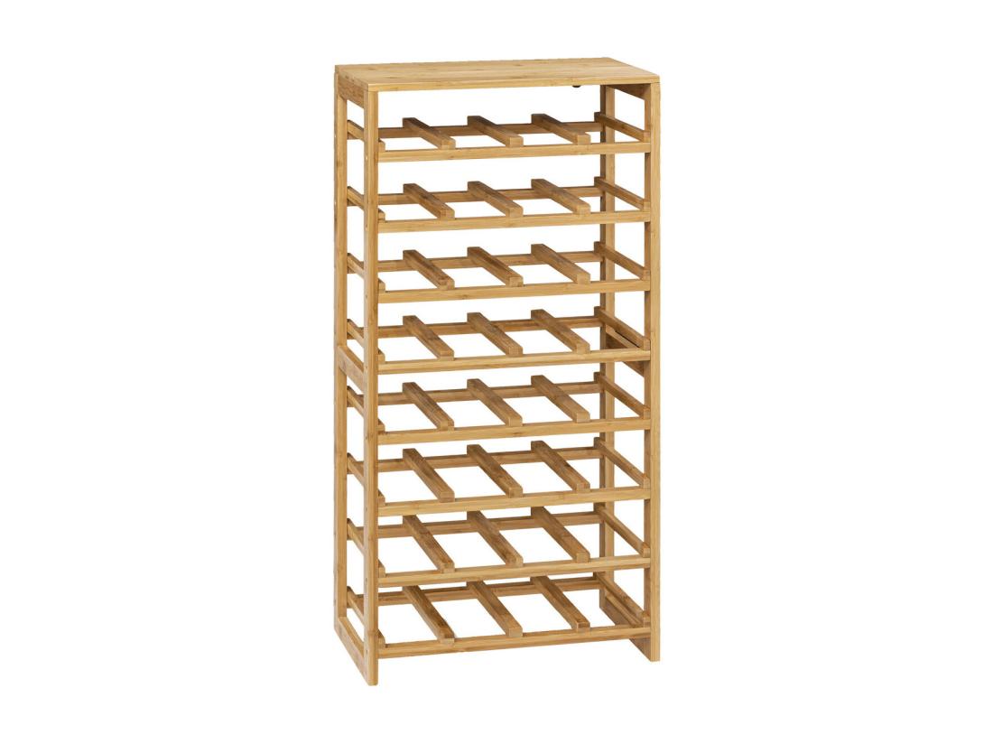vente unique Range Bouteilles en Bambou capacité 32 Bouteilles H 89 cm