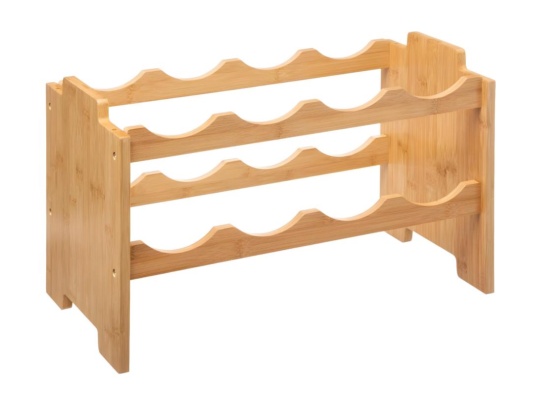 vente unique Range Bouteilles en Bambou capacité 8 Bouteilles Rack superposable