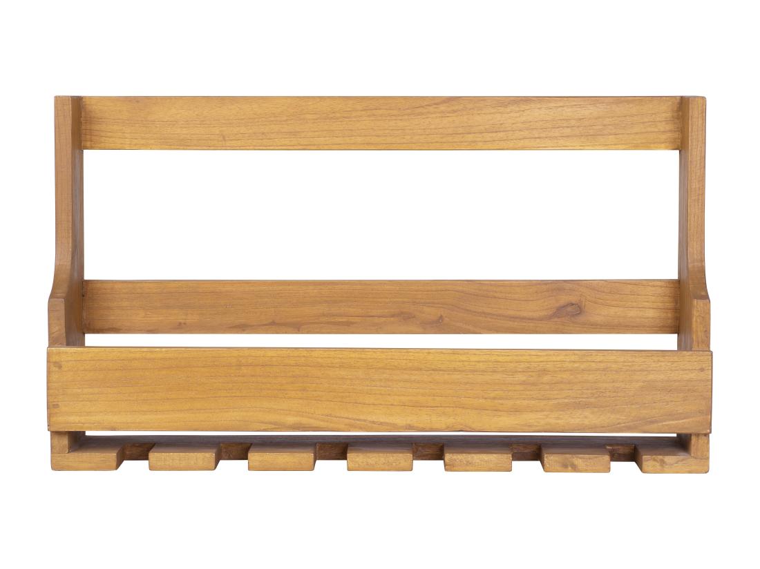 Vente Unique Range Bouteilles Et Verres Mural Vintage - Bois De Mindi - L. 70 X P. 15 X H. 40 Cm - VIDAGO