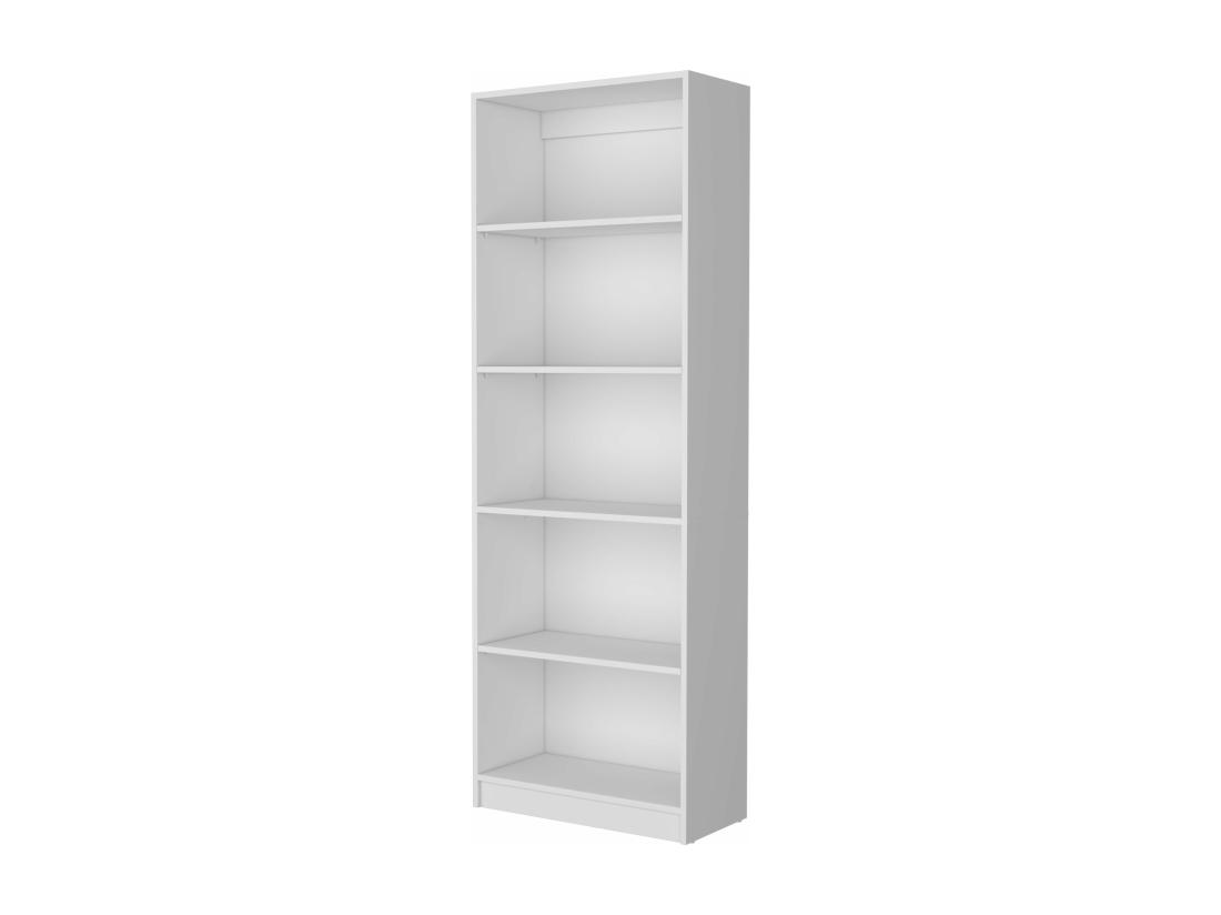 Vente Unique Rayonnage Droit 4R Home En Mélamine Avec 5 étagères 180.59 Cm X 62.73 Cm X 29.71 Cm Blanc