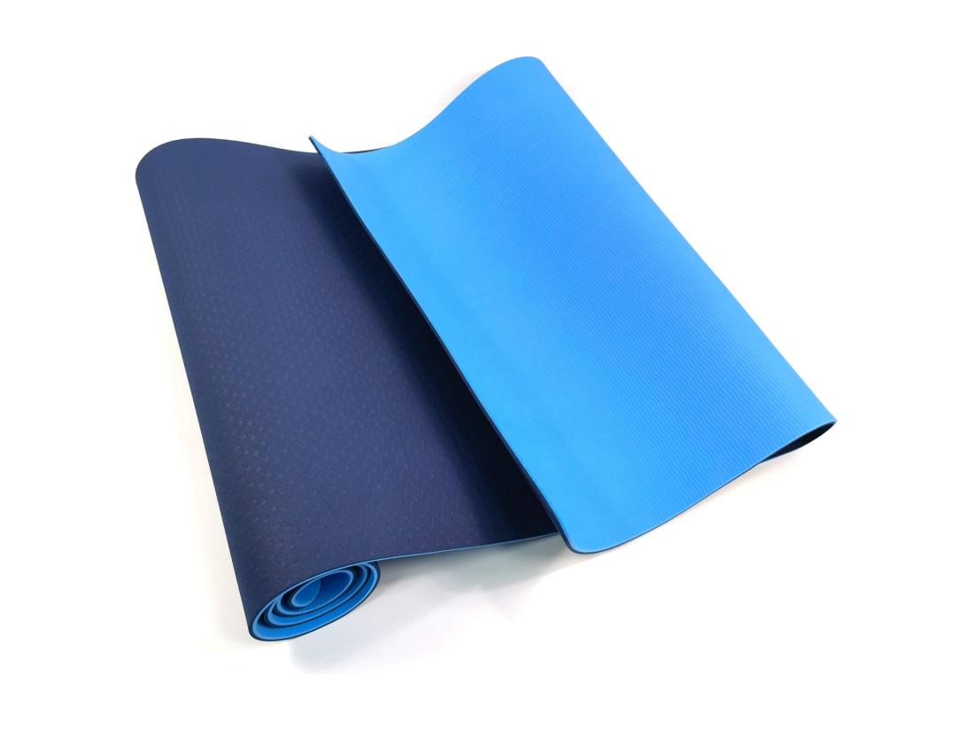 Vente Unique Rebecca Mobili Tapis Fitness Antidérapant Tpe Bleu Clair Bleu-Fonçé 0 6x183x61