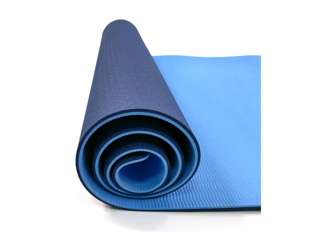 Vente Unique Rebecca Mobili Tapis Fitness Antidérapant Tpe Bleu Clair Bleu-Fonçé 0 6x183x61