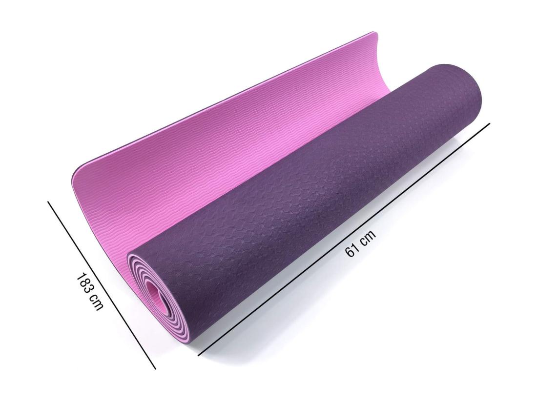 vente unique Rebecca Mobili Tapis Fitness Antidérapant Tpe Rose Violet 0 6x183x61