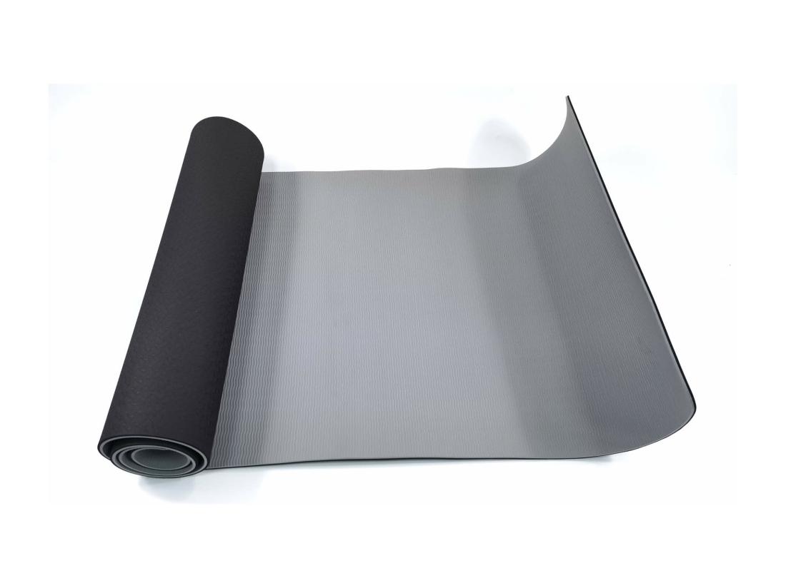 Vente Unique Rebecca Mobili Tapis Yoga Tapis Pilates Tpe Bicoloré Noir Gris 0 6x183x61