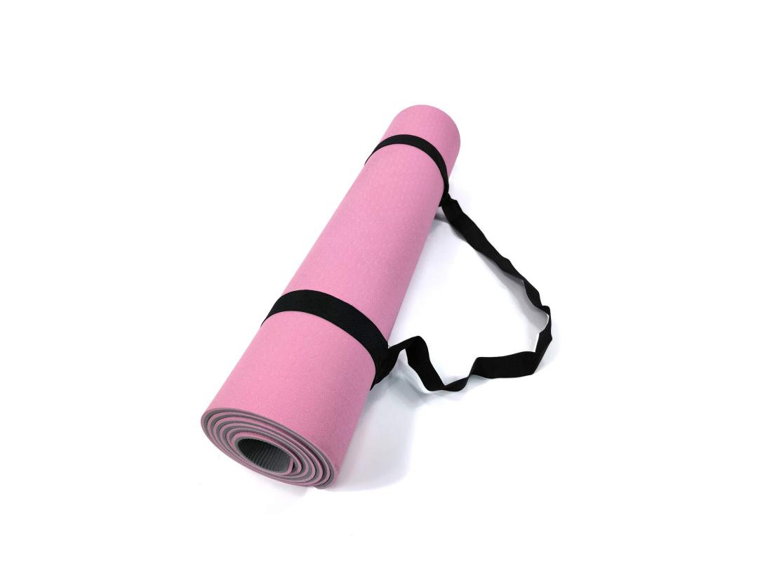 Vente Unique Rebecca Mobili Tapis Yoga Tapis Salle De Sport Tpe Rose Gris 0 6x183x61