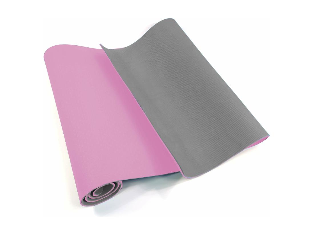 vente unique Rebecca Mobili Tapis Yoga Tapis Salle De Sport Tpe Rose Gris 0 6x183x61