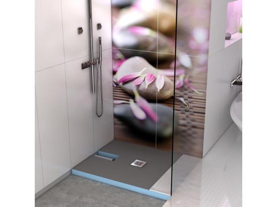 vente unique Receveur à carreler 160 x 100 cm WEDI Fundo Plano bonde intégrée + kit d'étanchéité