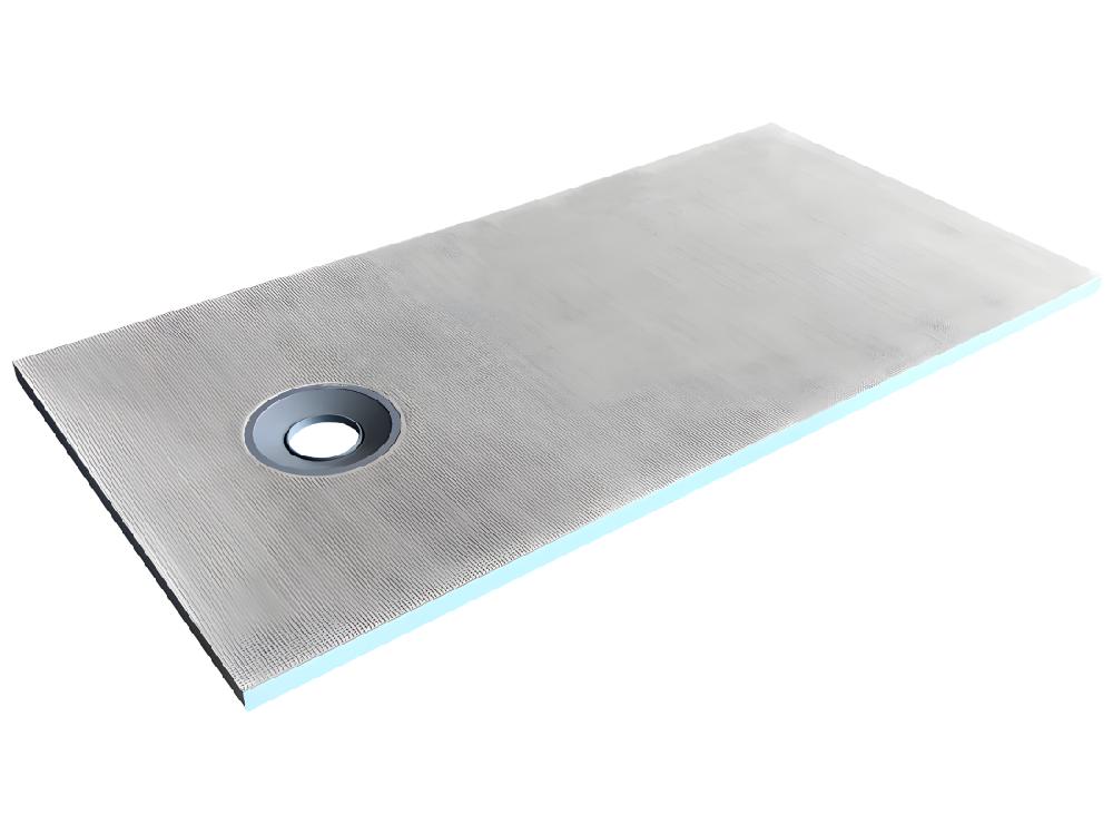 Vente Unique Receveur à Carreler En Polystyrène Extrudé Re-découplable Avec Siphon - 180 X 90 X 4 Cm - DELOS