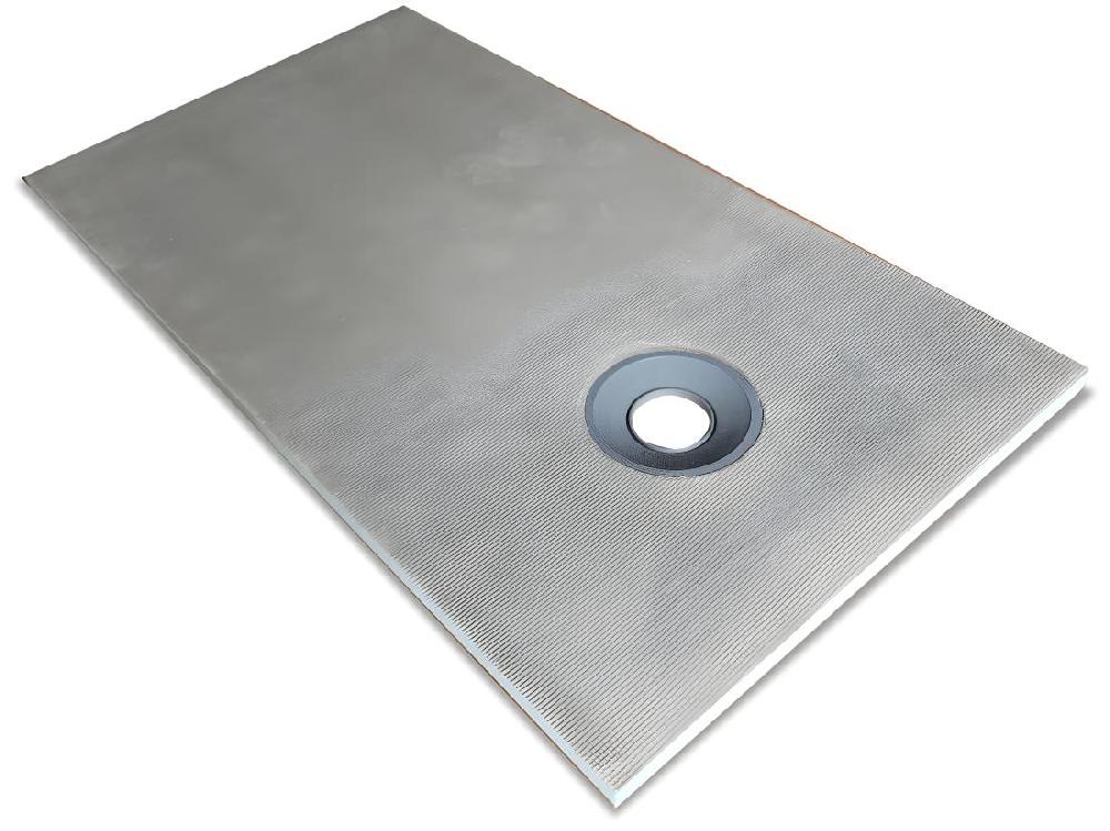 Vente Unique Receveur Prêt à Carreler Découpable Avec Siphon - 160 X 90 X 4cm - Polystyrène Extrudé - DELOS