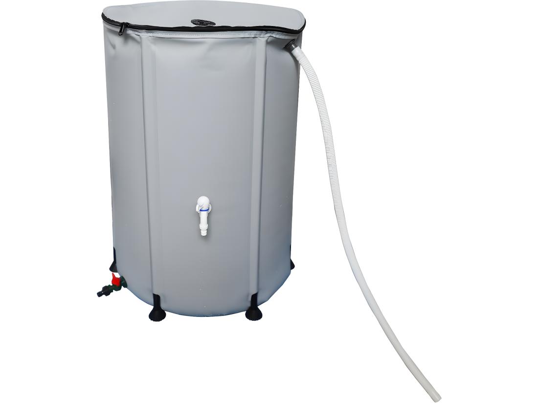 vente unique Récupérateur d'eau souple en PVC 500 L - Gris
