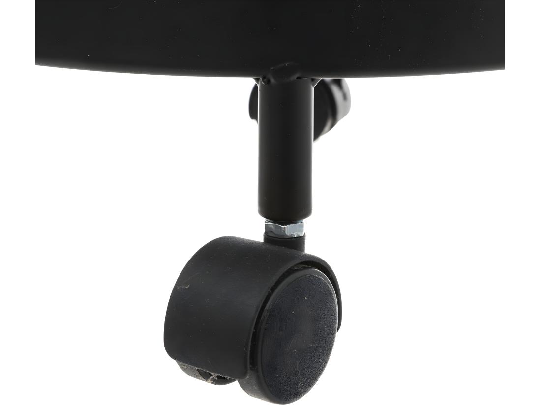 Vente Unique Resserre De Cuisine 4 Paniers Rotatifs Sur Roues En Métal Noir H 76 Cm