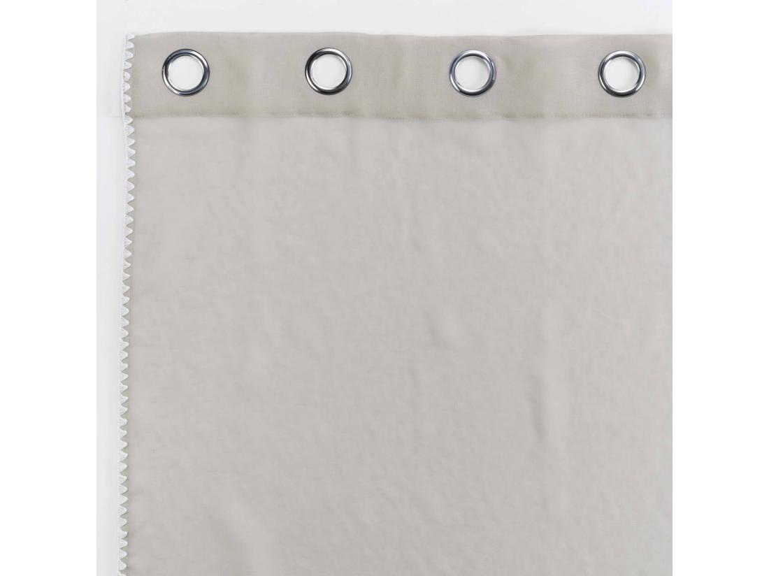 Vente Unique Rideau Voilage à Œillets "Fantaisie Louise" 140x240cm Beige