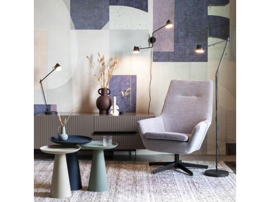 Vente Unique Ringar - Table D'appoint Ronde En Aluminium ø34 5cm - Blanc Ivoire