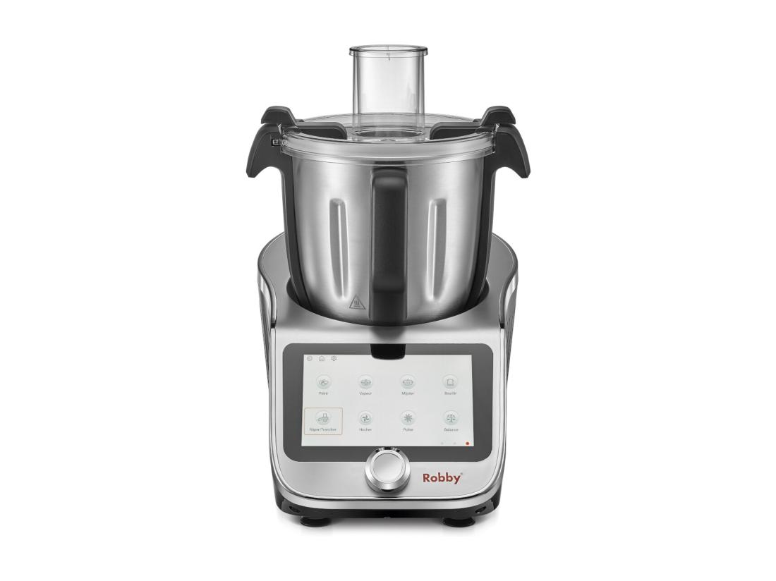 vente unique Robby Robot cuiseur multifonctions connecté avec bol xl balance intégrée et grand écran tactile +750 recettes - robicook xl