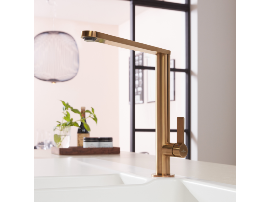 Vente Unique Robinet Cuisine VILLEROY ET BOCH Finera Bronze