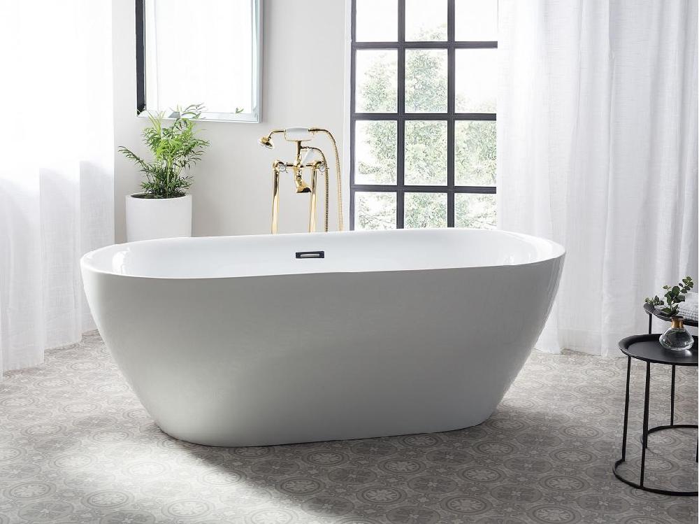 Vente Unique Robinet De Baignoire Autoportante HEBBE Doré
