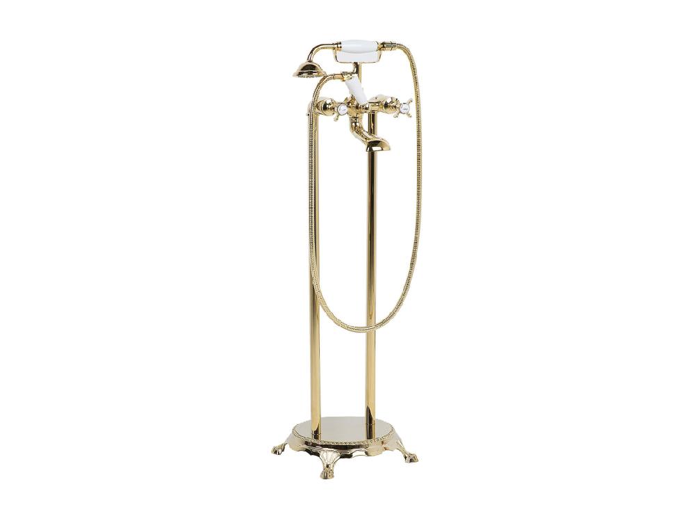 vente unique Robinet de baignoire autoportante HEBBE Doré
