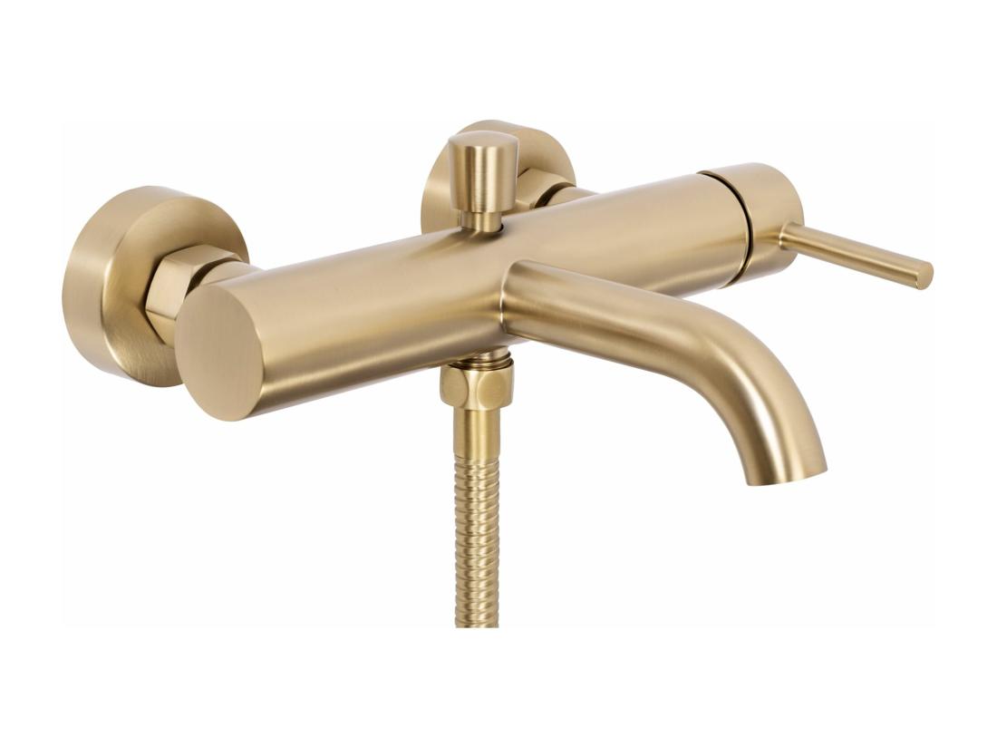 Vente Unique Robinet De Baignoire Rea Lungo Brush Gold