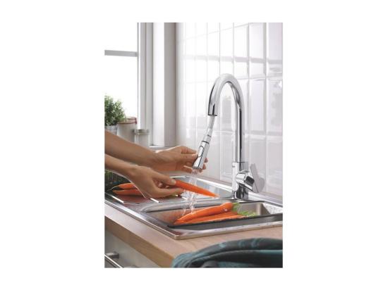 vente unique Robinet de cuisine avec douchette GROHE Feel chromé