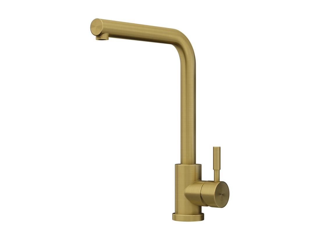 Vente Unique Robinet De Cuisine En Acier Inoxydable - Doré - ROFILA