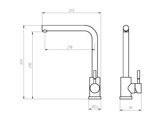 Vente Unique Robinet De Cuisine En Acier Inoxydable - Doré - ROFILA