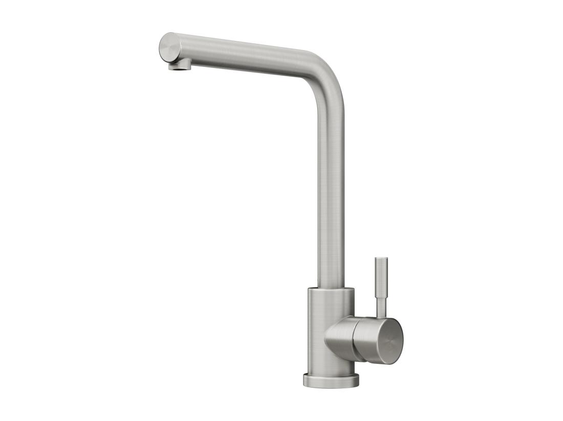 Vente Unique Robinet De Cuisine En Acier Inoxydable - Gris - ROFILA