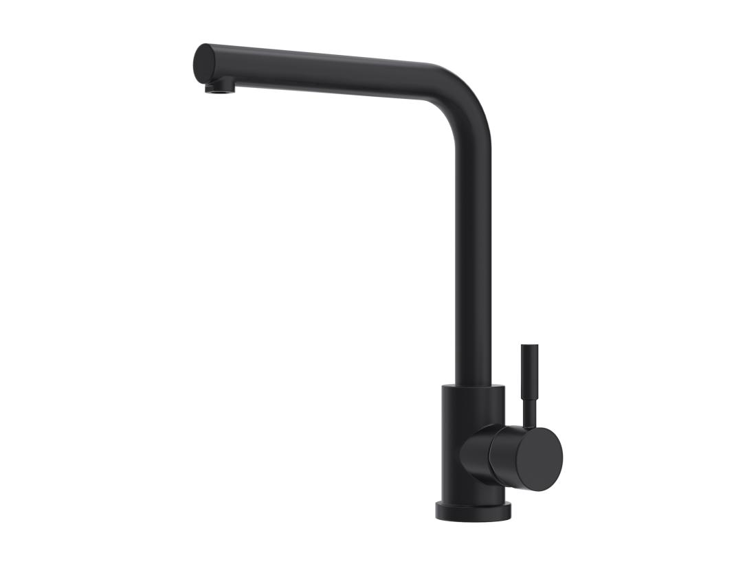 Vente Unique Robinet De Cuisine En Acier Inoxydable - Noir Mat - ROFILA