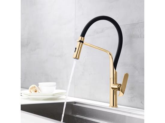Vente Unique Robinet De Cuisine Rea Castor Black/Gold