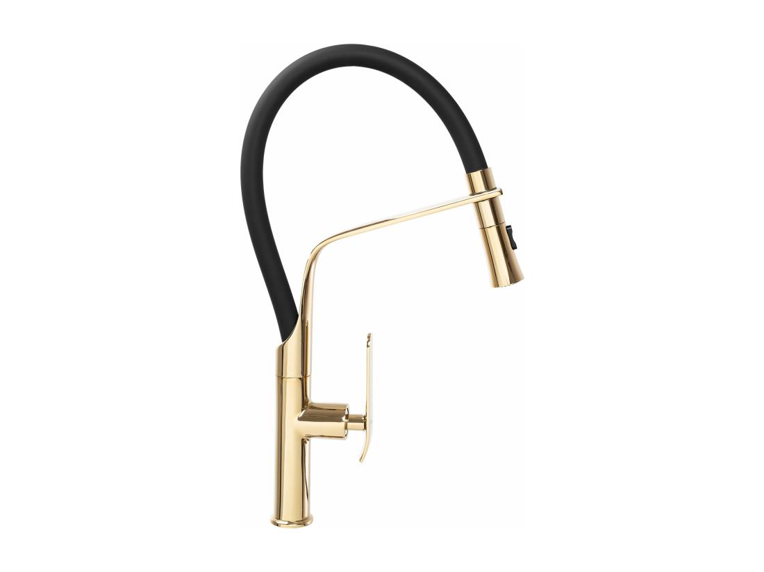 Vente Unique Robinet De Cuisine Rea Castor Black/Gold