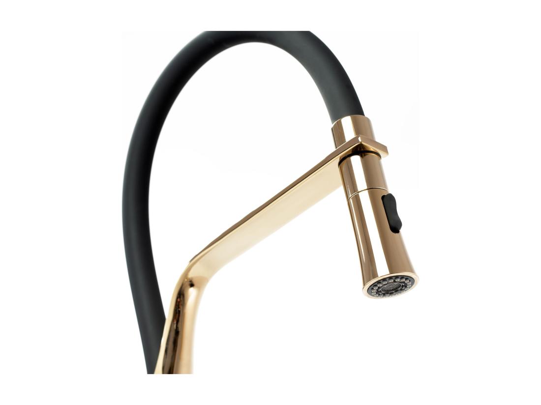 Vente Unique Robinet De Cuisine Rea Castor Black/Gold