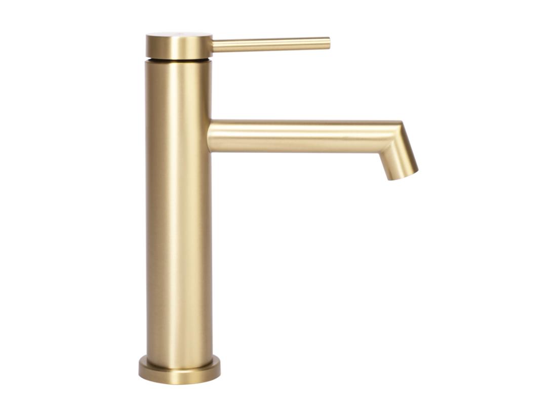 Vente Unique Robinet De Lavabo Rea Js-B310Bg Foss Low Brush Gold
