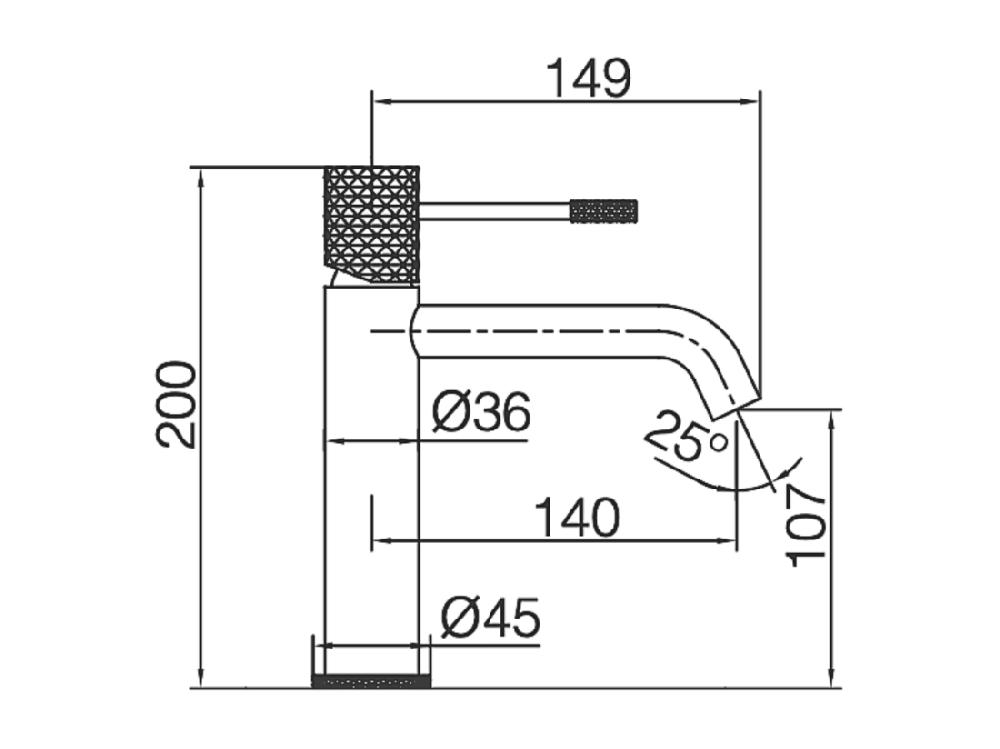 Vente Unique Robinet Mitigeur De Lavabo Anti-calcaire Bec Bas Or Brossé IMEX GENOVA BDG053-1OC