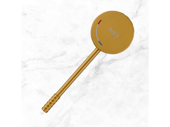 Vente Unique Robinet Mitigeur De Lavabo Anti-calcaire Bec Bas Or Brossé IMEX GENOVA BDG053-1OC