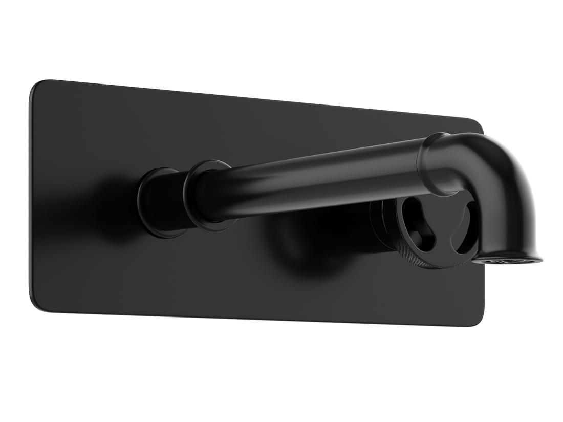 Vente Unique Robinet Mitigeur Mécanique à Encastrer - Noir Mat - KAZANKA