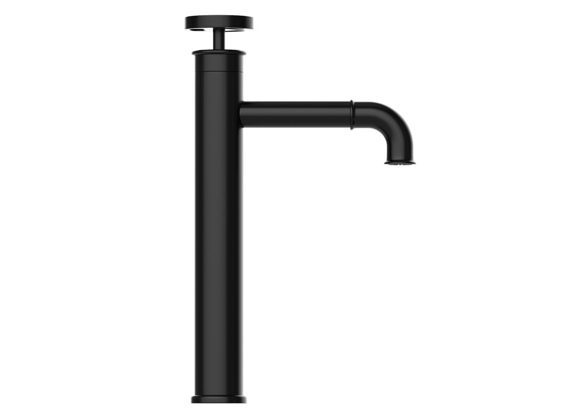 Vente Unique Robinet Mitigeur Mécanique Surélevé - H30 3 Cm - Noir Mat - KODVA