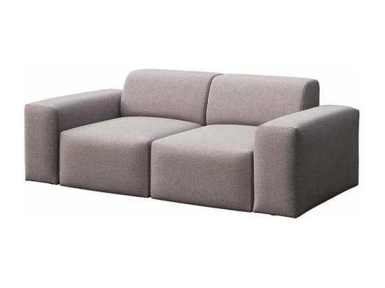 Vente Unique Rodier Canapé 2 Places Villet Gris Cendré