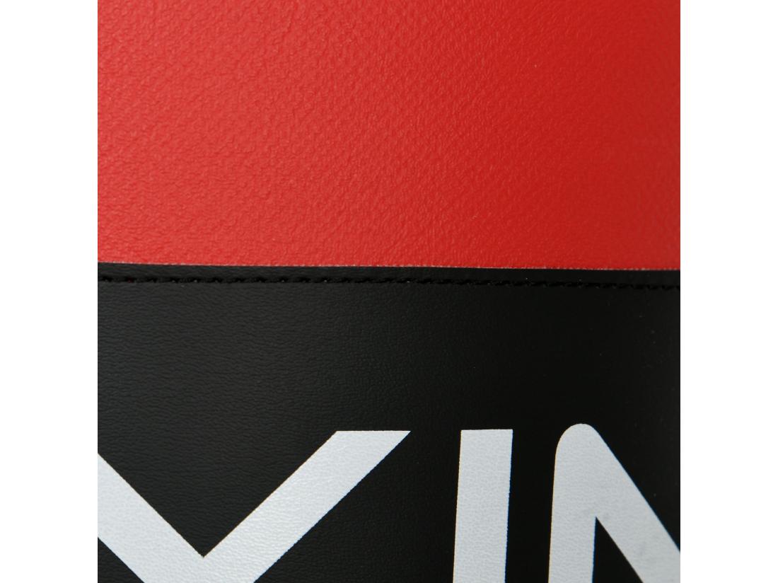 Vente Unique Sac De Frappe à Suspendre - Kit De Fixation Chaine 4 Points Gants Inclus - Acier PVC EPE Rouge Noir