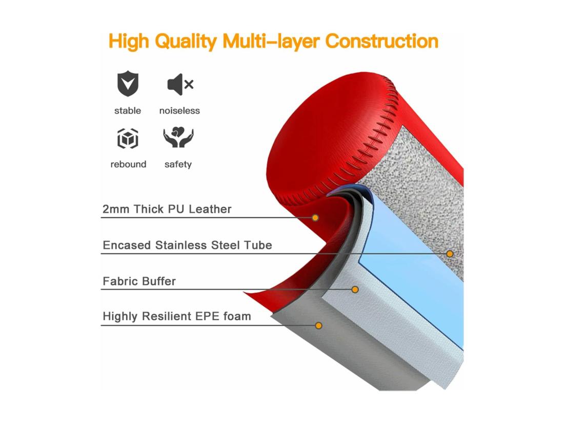 Vente Unique Sac De Frappe Boxe Debout Pour Adultes Avec Gants De Boxe Autoportant Avec Base Stable Remplissble De Sable Et D'eau 49x49x175cm