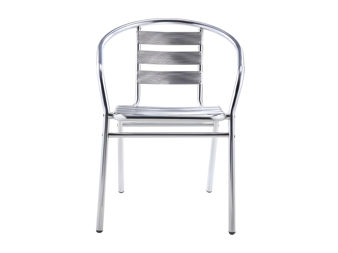 Vente Unique Salle à Manger De Jardin En Aluminium : Une Petite Table Ronde Et 2 Chaises - MONTMARTRE De MYLIA