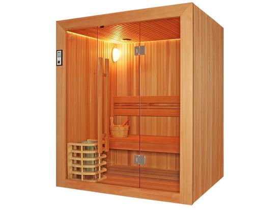 Vente Unique Sauna Boreal® Evasion 160 - Sauna De Luxe En Cèdre Rouge 3 Personnes
