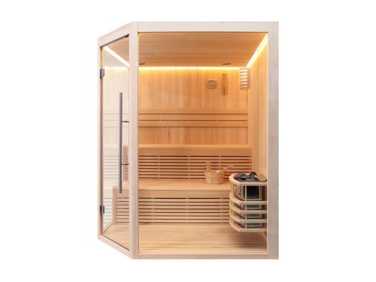 Vente Unique Sauna D'angle Boreal® Evasion Baltik 3/4 Places - 160x160x210 Cm