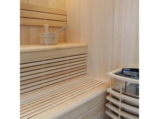 Vente Unique Sauna D'angle Boreal® Evasion Baltik 3/4 Places - 160x160x210 Cm